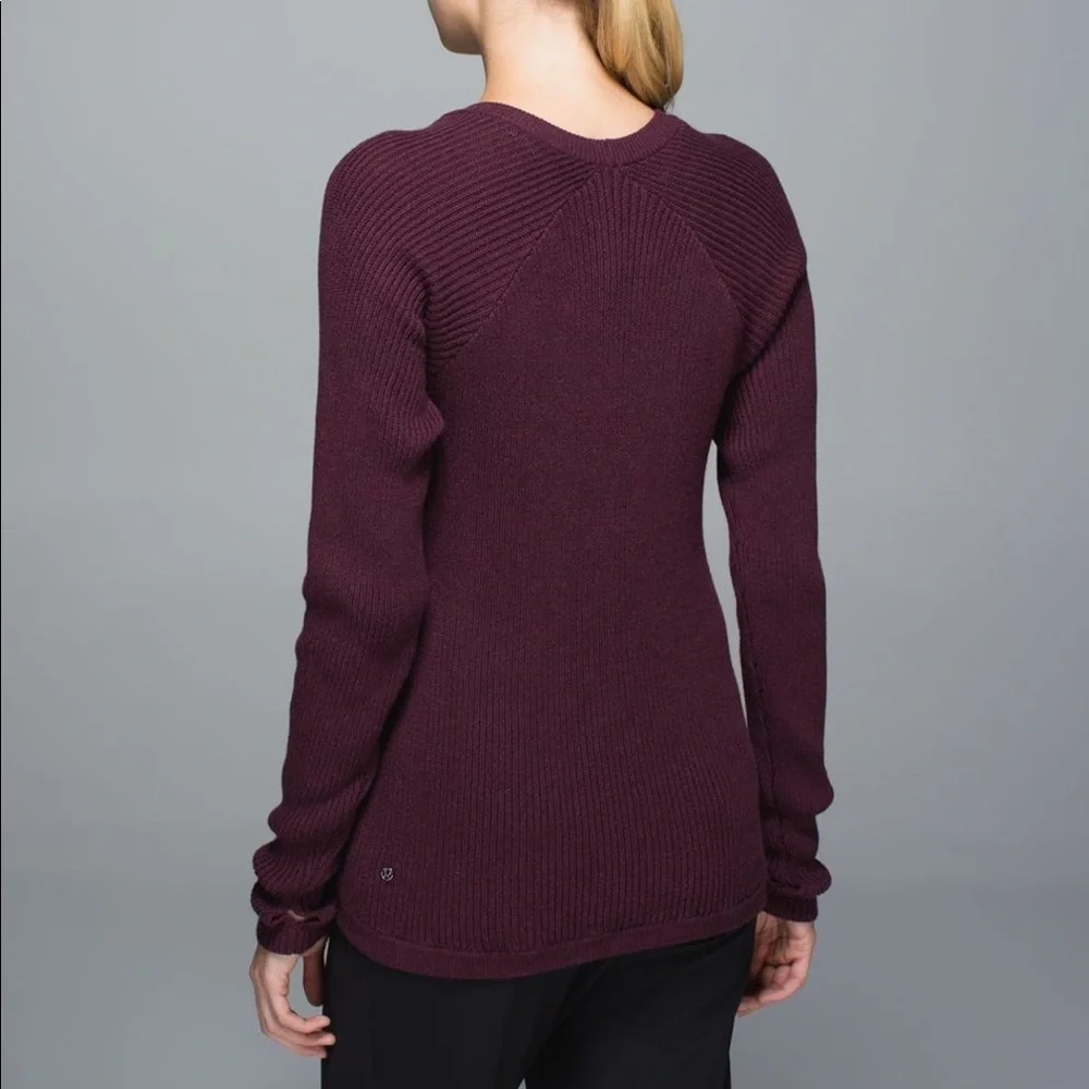 Lululemon The Sweater The Better Heathered Bordeaux Drama